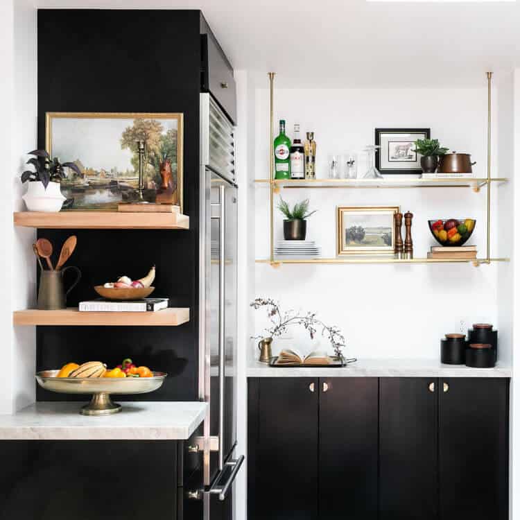 how to decorate floating shelves in kitchen 136 home black