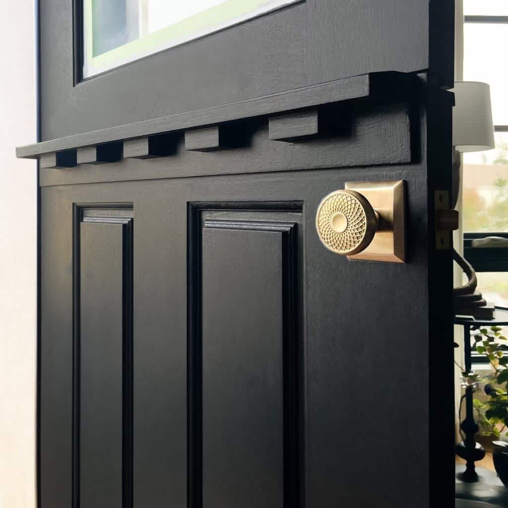 interior dutch door black with hardware