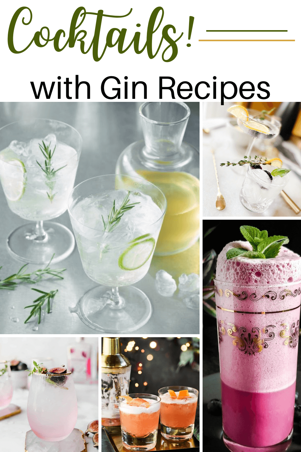 Gin Mocktails Cocktails Alcoholic Drinks Recipes 1