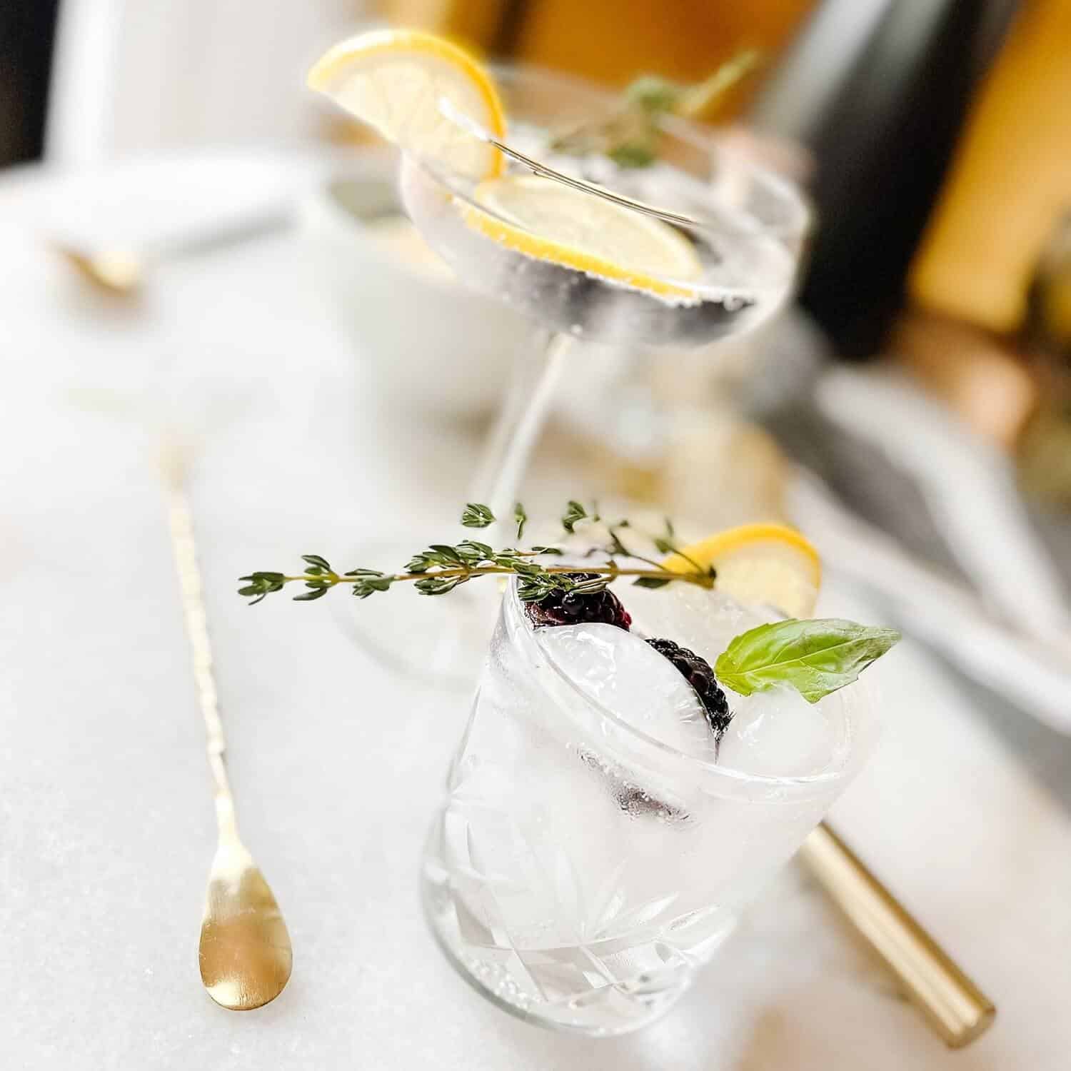 GinMocktailBlackberryBasil