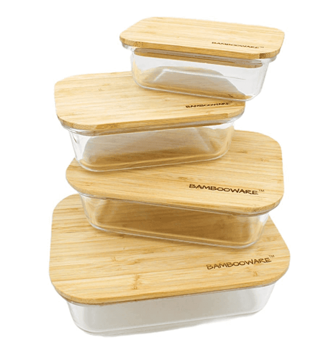 Stack of Bambooware containers.