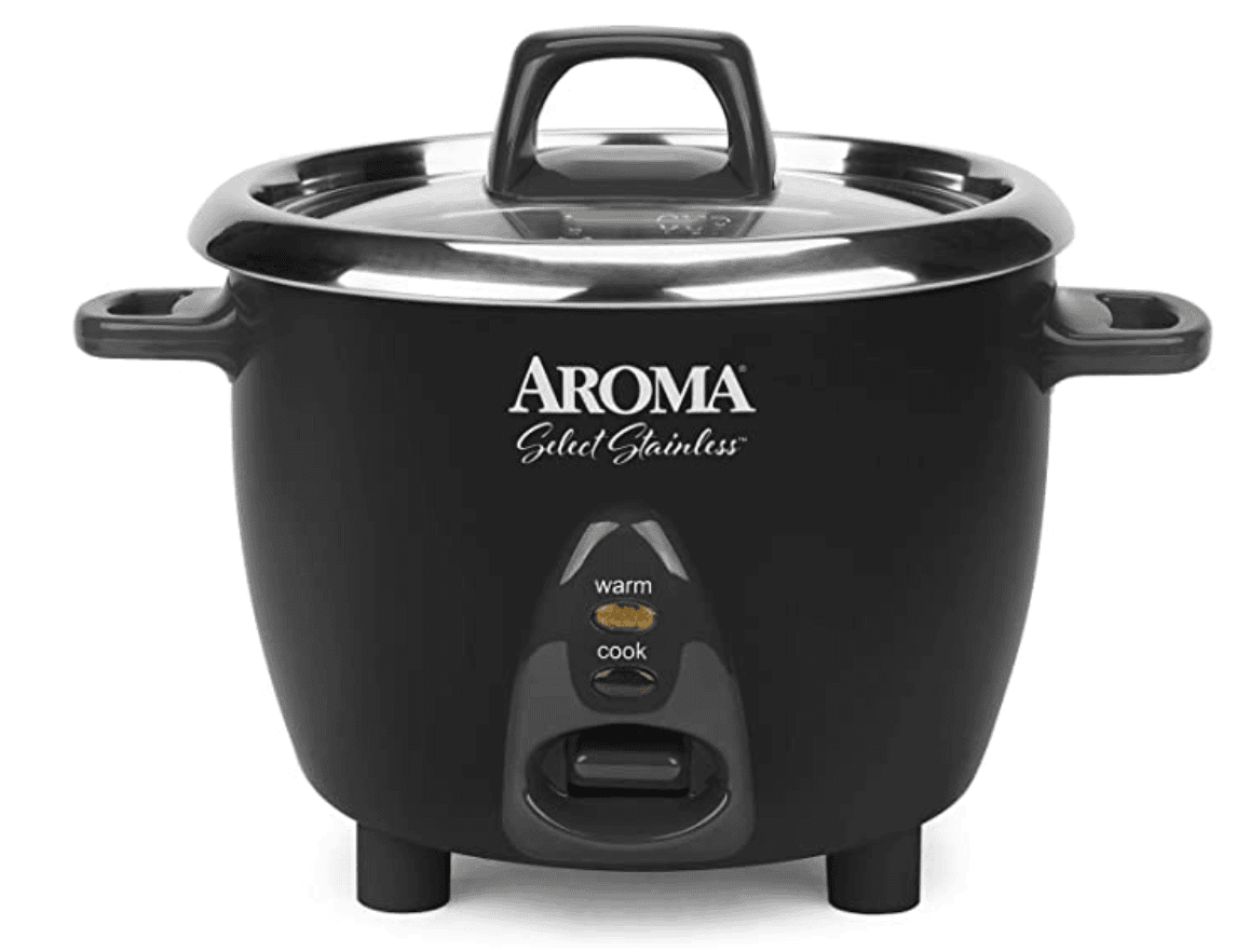 Black Aroma rice cooker.