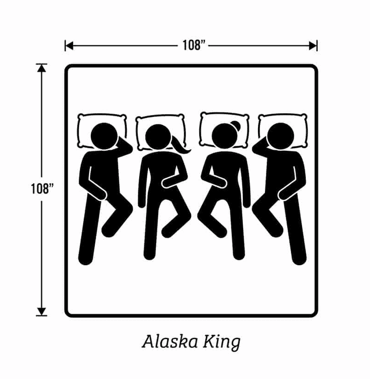 Alaska King Bed size bed