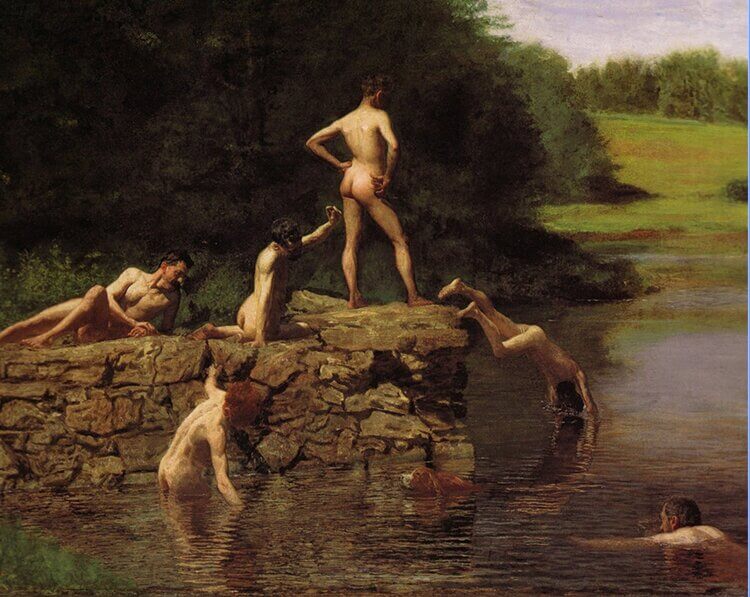 “The Swimming Hole,” original art by Thomas Eakins.