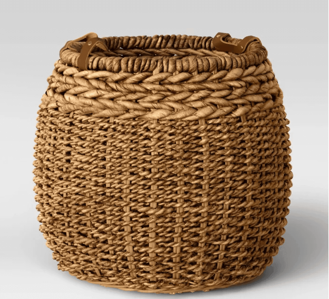 Braided Basket Decor for Halloween or Fall