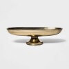 Click for more info about 13" x 7.2" Oblong Brass Footed Bowl Gold - Threshold™