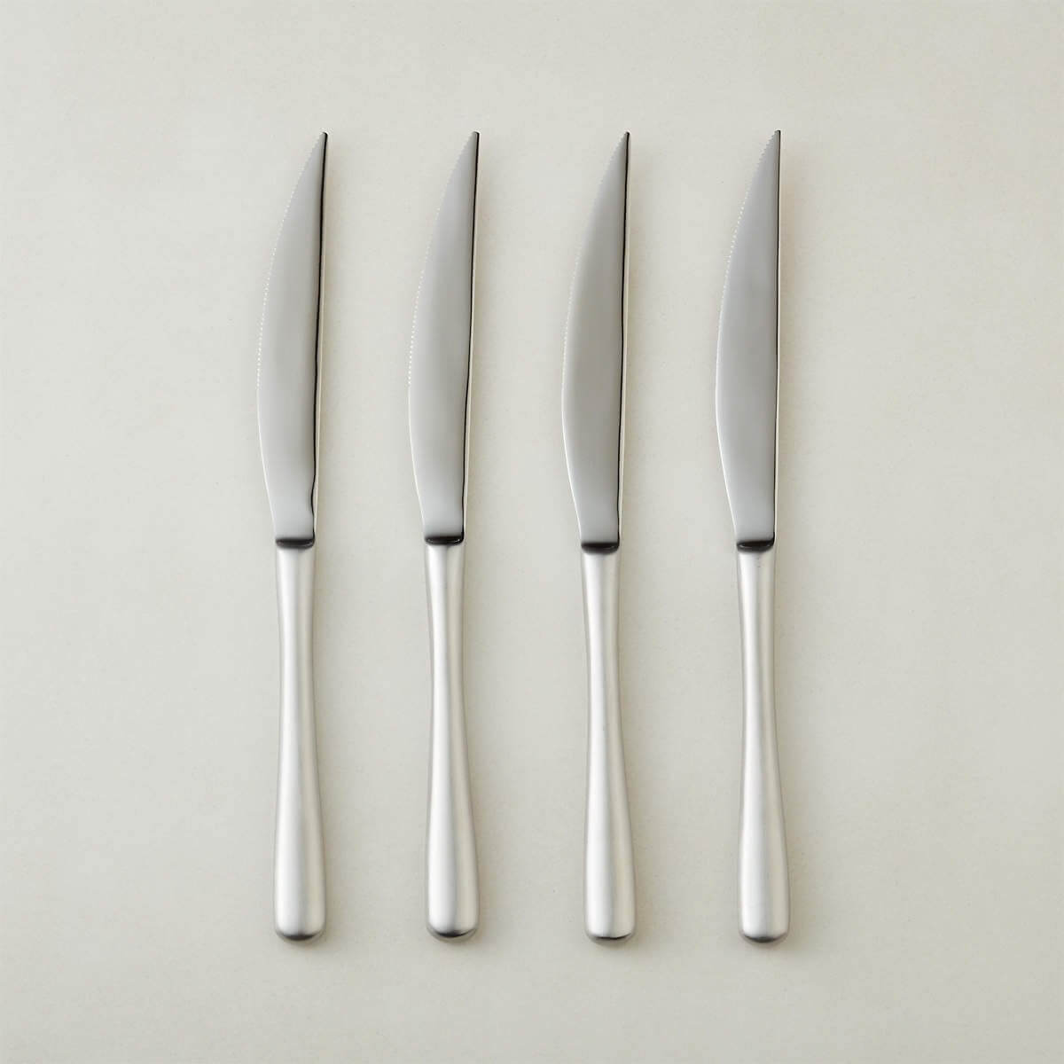 Sizzle Silver Steak Knives Set Of 4