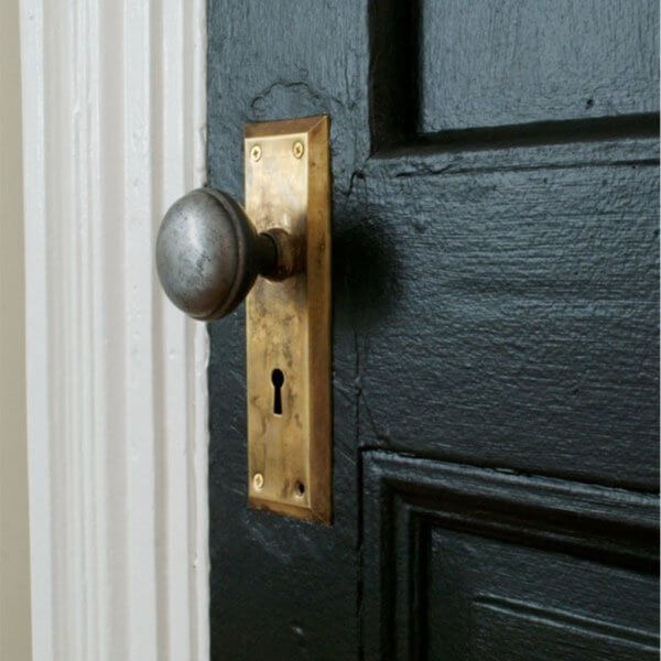 antique brass door handle
