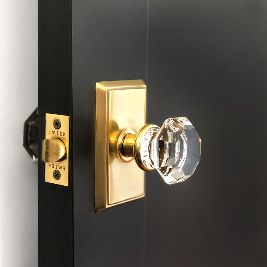 Brass front door handle