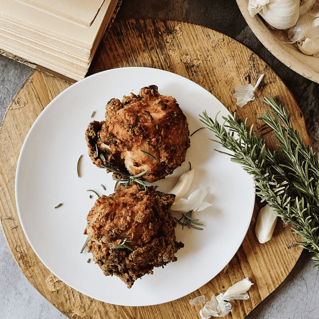 Cornflake Rosemarry and buttermilk chicken