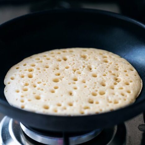 Mcdonald's Pancake Recipe cooking in a skillet