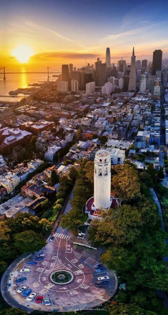 Coit Tower best views