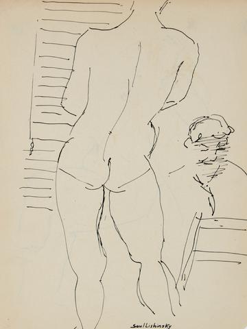 sketch of a male form