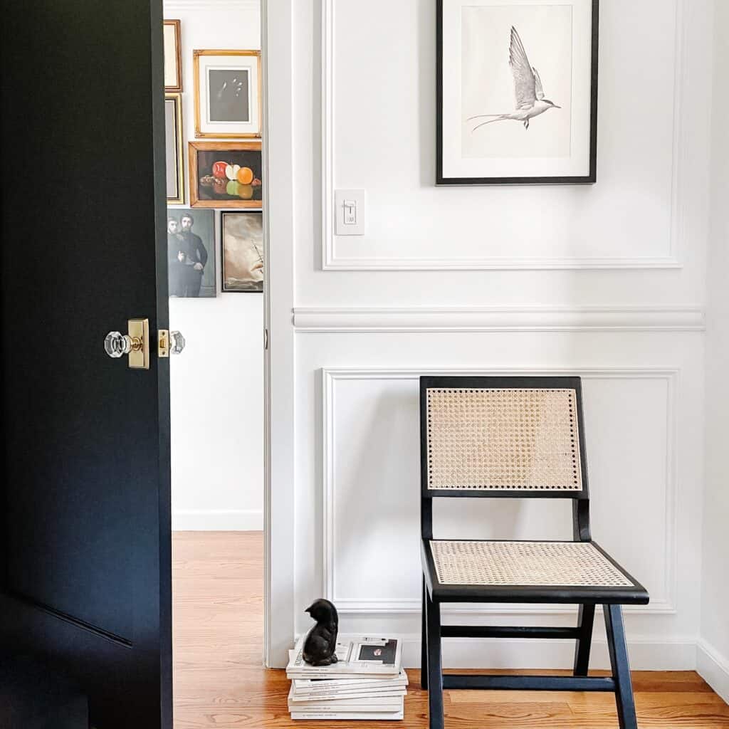 hallway panelling DIY near my gallery wall