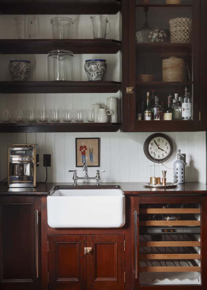 how to decorate floating shelves in kitchen inspiration 