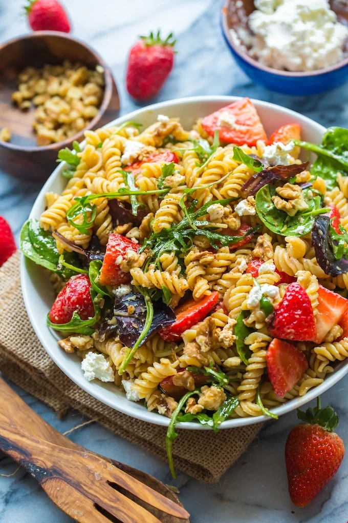 Balsamic Strawberry Pasta Salad 2