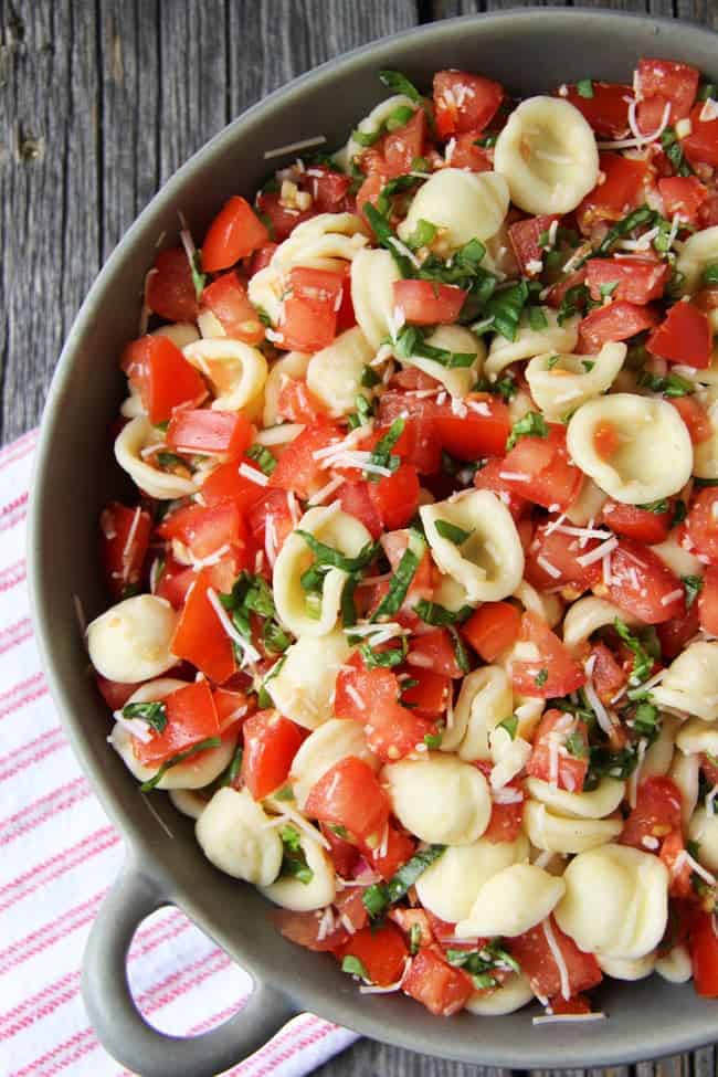 Bruschetta Pasta Salad A Pretty Life