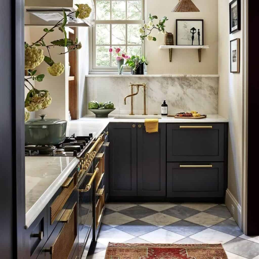 https://www.136home.com/wp-content/uploads/2023/08/galley-kitchen-blue-cupboards-checkerboard-floor-nordroom-edited-1024x1024.jpeg