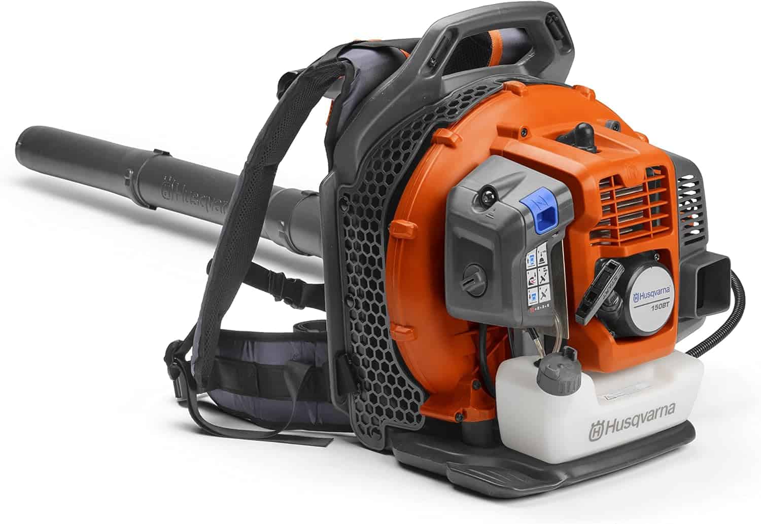 Husqvarna 150BT Gas Leaf Blower, 51-cc 2.16-HP 2-Cycle Backpack Leaf Blower, 765-CFM, 270-MPH, 22-N Powerful Clearing Performance