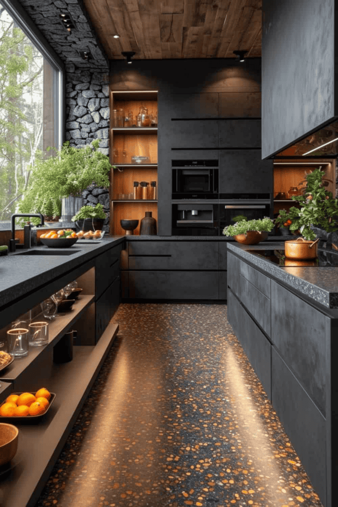 black kitchen cool 