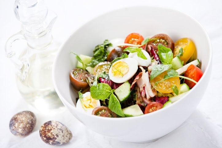 salad with eggs