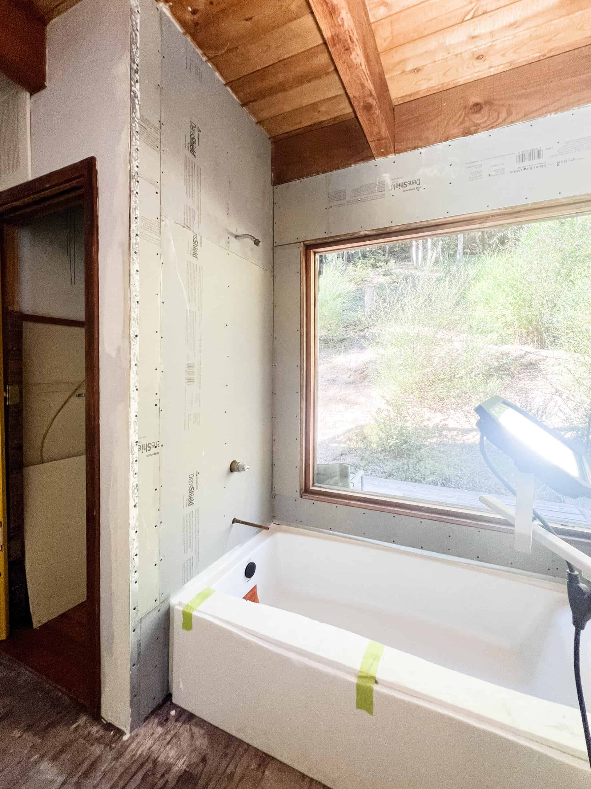 bathroom construction 136 home cabin