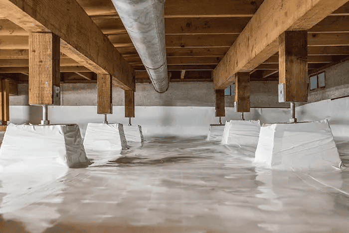 exterior under house moisture barrier 