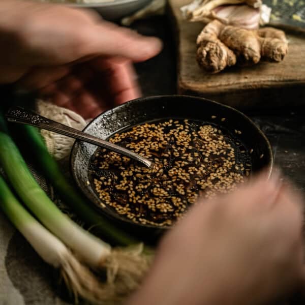 Savory, slightly sweet, and deeply umami, this easy shoyu sauce recipe comes together in minutes and instantly makes dumplings, sushi, rice bowls, and grilled vegetables taste restaurant-worthy.