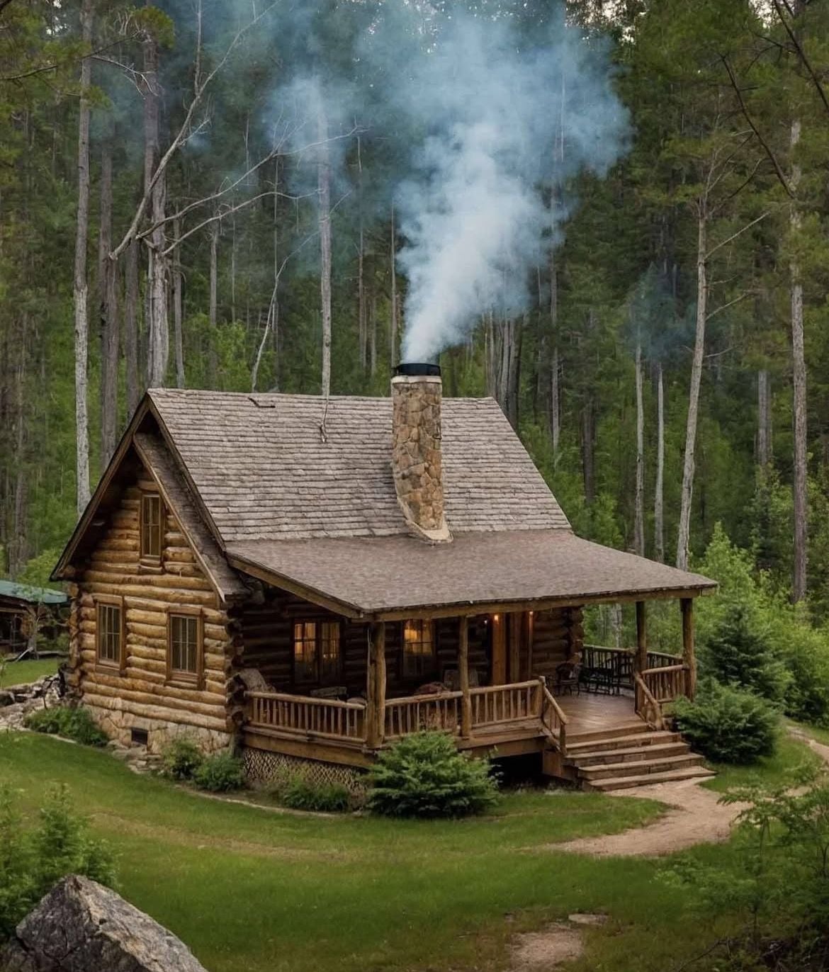 heating a cabin efficiently.